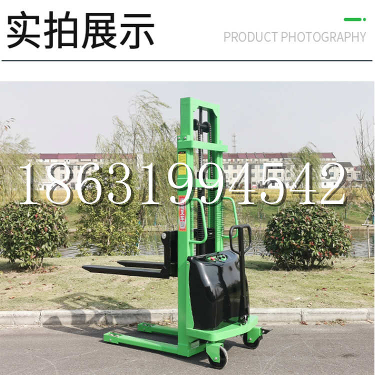 元长乡电动叉车堆高车液压铲车电瓶1吨2吨站驾步行式小型全自动叉车